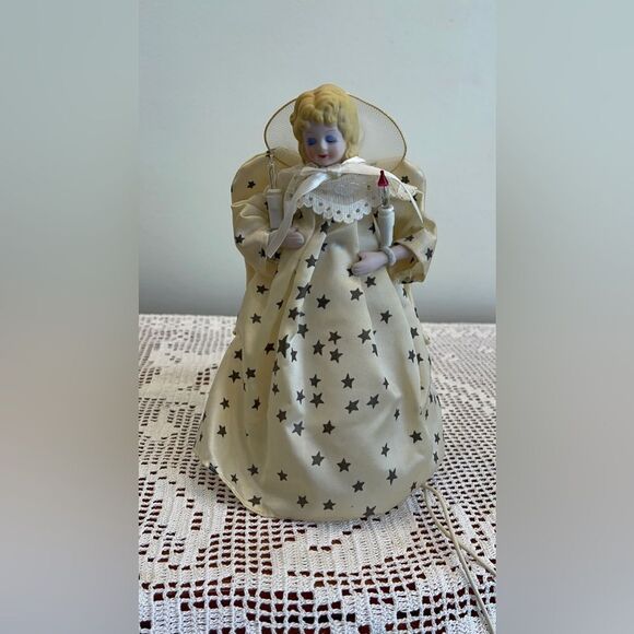 Vintage Angel Tree topper || Flashing tree topper || Christmas tree decorations - Picture 11 of 13